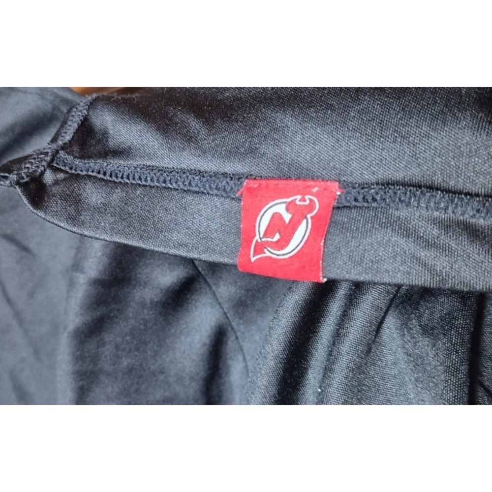 New Jersey Devils Fanatics Mens Long Sleeve Shirt 4XL Black With Logo - Picture 2 of 6